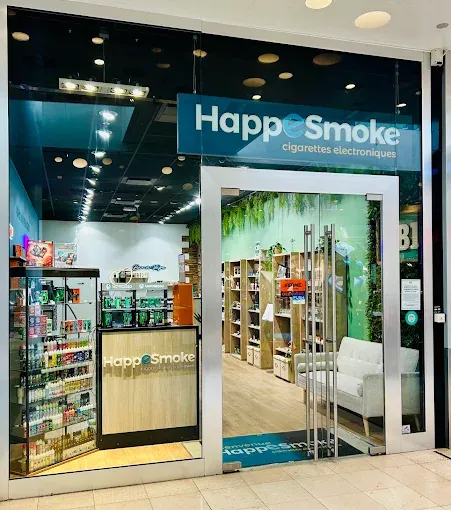 Vitrine du magasin HappeSmoke Lyon - Confluence